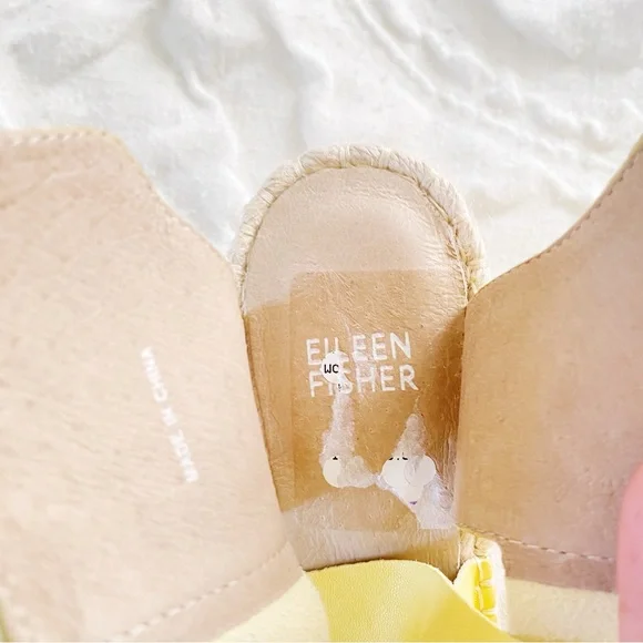 Eileen Fisher Willow Espadrille Wedge Sandal Size 8.5 New - Picture 7 of 7